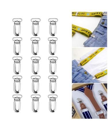 25pcs Metal Suspender Clips for Pacifiers | Durable White Strap Clips | International Shipping Available - Buy Online on GoSupps.com