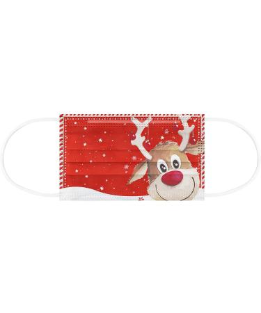 AMDOLE 50-Pack Santa Clutch Mundschutz - Disposable 3-Layer Christmas Print Face Masks for Adults | Mouth & Nose Protection Scarf | Festive Neck Gaiter for Men & Women - Buy Online on GoSupps.com