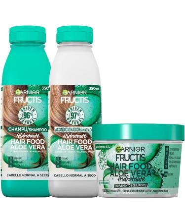  Garnier Garnier Fructis Shampoo + Conditioner + Mask Pack for normal to dry hair with moisturizing cleansing Aloe Vera. - Buy Online on GoSupps.com