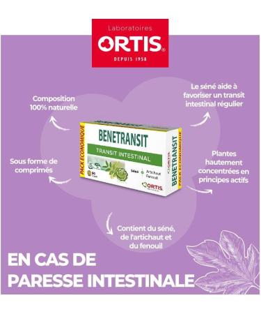 ORTIS LABORATORIES - BENETRANSIT economy pack 90 tablets - Slow Transit - Senna (Packaging may vary) - Buy Online on GoSupps.com