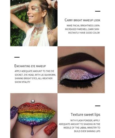 12 Mix Color Glitter Powder Dust Nail Art Acrylic Glitter Powder Nail Tips Decoration DIY Nail Art Pigment Glitter Dust Powder Set - Buy Online on GoSupps.com