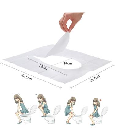 A-Parts 10Pcs/lot Disposable Paper Toilet Seat Covers Camping Festival Travel - Buy Online on GoSupps.com