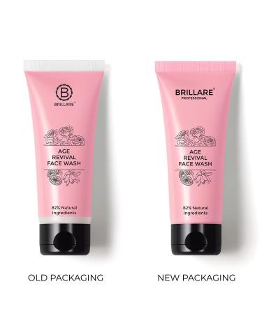Buy Generic Brill.are Age Revival Face Wash for Aging Skin - 100% Vegan Hydrating Cleanser with Alpine Rose & Lotus - Paraben-Free 100 ml - Buy Online on GoSupps.com