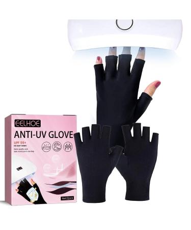 UV Gloves for Gel Nails - Fingerless Anti-UV Protection 2-Pack for Nail Art & Dryers - Buy Online on GoSupps.com