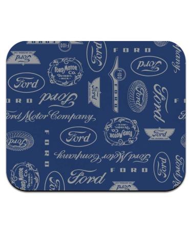 Ford Motor Company Logo Pattern Low Profile Thin Mouse Pad Mousepad