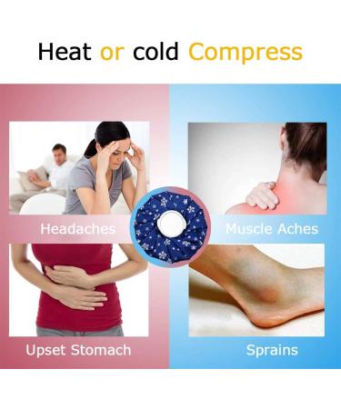 Reusable Ice Packs for Injuries - 4 Pack Gel Cold/Hot Water Pack for Pain Relief & Recovery Therapy - Buy Online on GoSupps.com