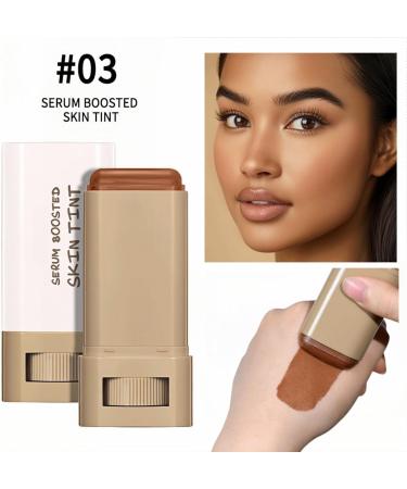  JIAOY Foundation Stick Beauty Balm Boosted Skin Serum Beauty Balm Boosted Skin Tint Stick Serum Moisturizing Tinted Foundation Makeup Stick Full Makeup Stick (#03) - Buy Online on GoSupps.com