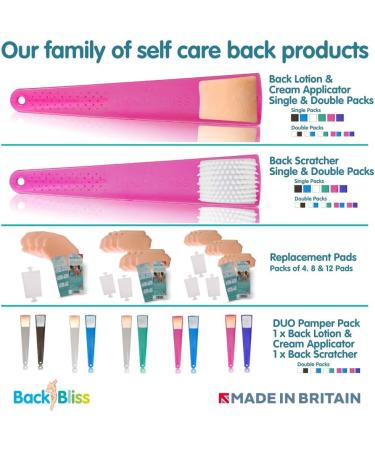 Back Bliss Back Scratcher - Patented Design for Itching Relief Gift Box Included 5 Colors Perfect Gift Idea - Single Pack Rose - Buy Online on GoSupps.com