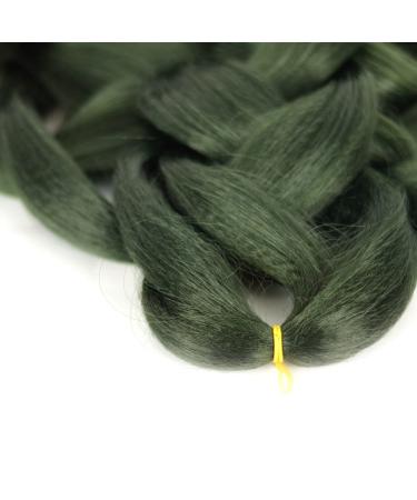 Buy Mybraids 2m Dark Olive Green Premium Braiding Hair for Rasta Dreads and Box Braids - High-Quality Artificial Hair Extensions for Stunning Hairstyles - Buy Online on GoSupps.com