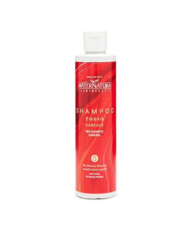 Maternatura Maternatura Karkade red shampoo toning shampoo ideal for copper and red shades moisturizing organic beauty routine tonalising red hair made in Italy - 250 ml
