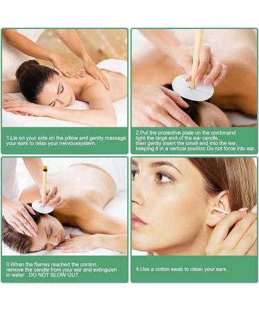 Aucenix All-Natural Ear Candles - Beeswax Ear Cleaner with 8 Protective Discs & Colors for Effective Ear Wax Removal - Buy Online on GoSupps.com