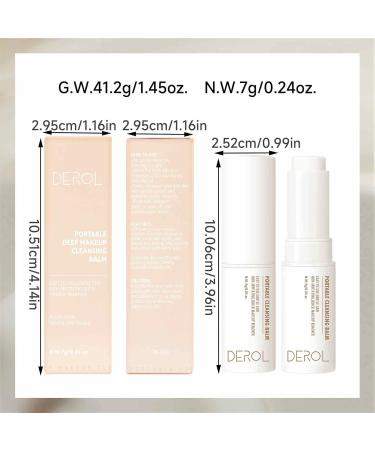 Makeup Cleansing Balm - Cleansing Makeup Remover Stick 7g Portable Makeup Accessories for Travel Gentle Safe Facial Makeup Remover Oil-Melting Oil Shakven - Buy Online on GoSupps.com