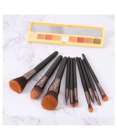 Premium 10PC Makeup Brush Set Professional Cosmetic Tools with Travel Bag for Women & Girls - Buy Online on GoSupps.com