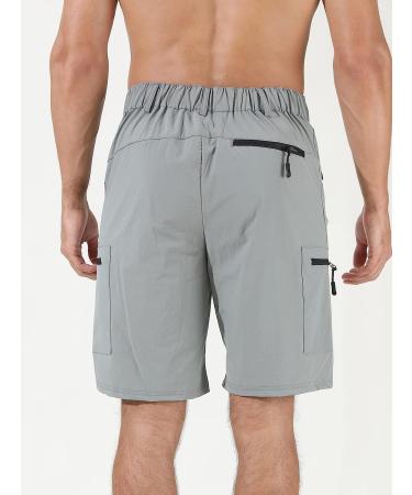 Suwangi Men's Quick-Dry Cargo Shorts - Light Gray Medium | Outdoor Athletic & Travel Gear - Buy Online on GoSupps.com