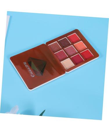 Angoily 9 Pearlescent Shadow Colors Eye Highlighter Diamond Metallic Bling Glitter Cosmetic Shimmer 1 count (Pack of 1) Red - Buy Online on GoSupps.com