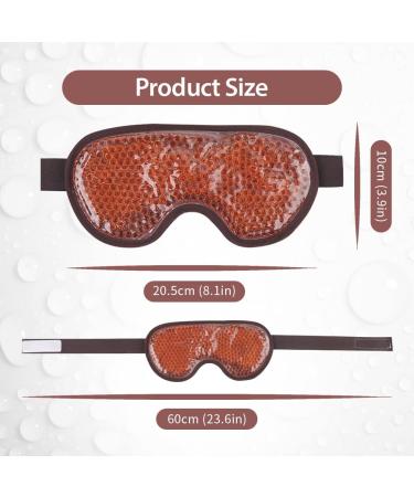 NEWGO Cooling Eye Mask - Reusable Hot Cold Therapy Gel for Puffy Eyes, Migraine, Dark Circles & Sinus Pain - Buy Online on GoSupps.com
