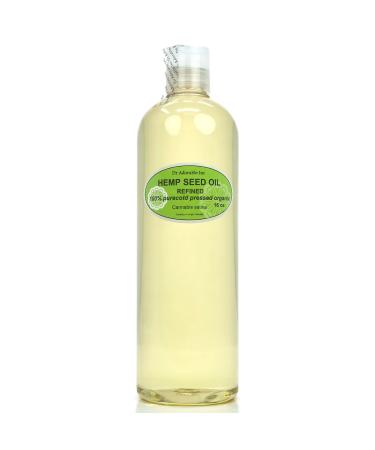 Dr Adorable - 16 oz - Hemp Seed Oil REFINED - 100% Pure Natural Cold Pressed Organic