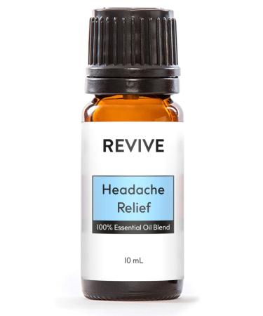 Headache Relief Essential Oil Blend by Revive Essential Oils - 100% Pure Therapeutic Grade for Diffuser Humidifier Massage Aromatherapy Skin & Hair Care