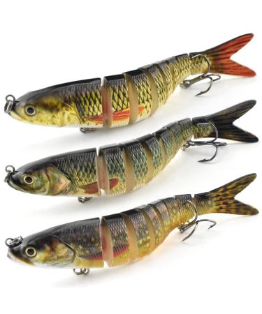 Wobbler set jerkbait fishing bait fish fish fishing trout bait swimbait angelset for pike perch pikeperch with 2 drilling hooks and fishing bait box (13.3cm) - Buy Online on GoSupps.com