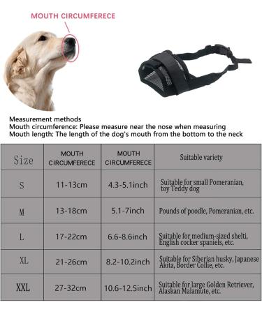 Yaodhaod XXL Black Dog Muzzle - Breathable Nylon Mesh Comfortable & Adjustable for Chewing Biting & Barking - Buy Online on GoSupps.com