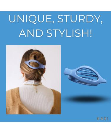 KAXI Laydown 2.0 Hair Clip Claw - Strong Clip Teeth | Ideal for Thick & Thin Hair | 7 Color Options (Dark Brown) - Buy Online on GoSupps.com