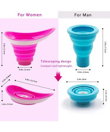 Portable Female Urinal Device | Stand to Pee | Emergency Funnel Urine Bags | Travel Pee Bag for Women, Men & Kids | Pink - Buy Online on GoSupps.com