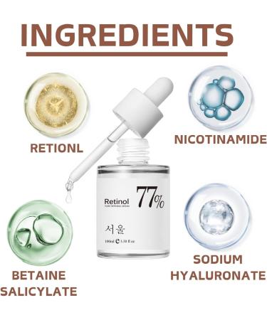Retinol Serum for Face - Retionl Face Serum with Niacinamide - Anti-Aging & Anti-Wrinkle Face Serum for Women - Niacinamide Serum - Hydrating Serum - Dark Spot Remover for Face - Skin Care - Buy Online on GoSupps.com