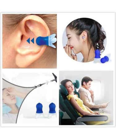 Pressure Reducing Silicone Earplugs - Noise Cancelling Travel Accessory | Hearing Protection for Flights - 2 Pairs - Buy Online on GoSupps.com