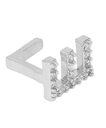 Hip Hop Tooth Brace Single Easy to Wear Durable for Parties Birthday Gift Copper Material Halloween Tooth Accessories (Silver)