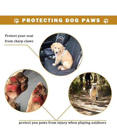 Huatek Waterproof Dog Boots for Medium to Large Dogs - Reflective Straps & Robust Sole - Black Size 6 (4 Pieces) - Perfect for Rain & Snow - Buy Online on GoSupps.com