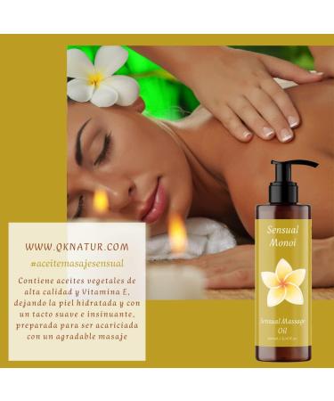 Sensual MONOI Organic Massage Oil 200ml - Nourishing Premium Body Oil for Relaxing Massages - Buy Online on GoSupps.com