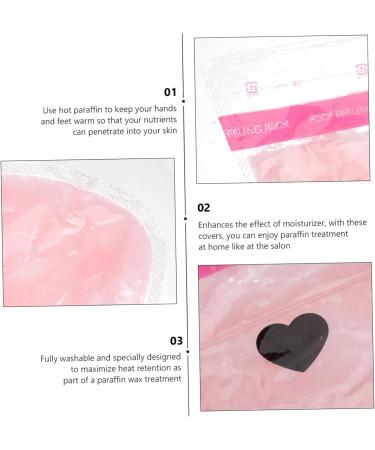 Beavorty 6 Pairs wax gloves Paraffin Wax Cover Kit Hand Care Foot Care Gloves paraffin bath liner gloves moisturizing gloves Paraffin Care Cover pe bag nourish foot mask - Buy Online on GoSupps.com