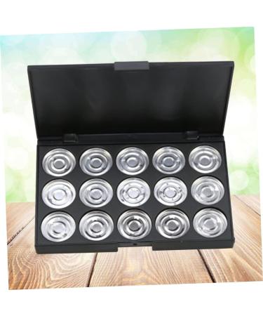 Angoily 15 Eyeshadow Empty Cosmetic Case Empty Makeup Eye Shadow Box Concealer Travel Aluminum Plate - Buy Online on GoSupps.com