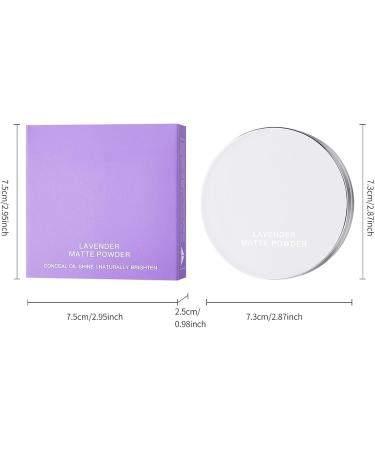  Opilroyn Finishing Powder Makeup Lavender Makeup Setting Cream Waterproof and Natural Nude Makeup Long-Lasting Purple Powder Daily Use Cosmetic Control Powder - Buy Online on GoSupps.com