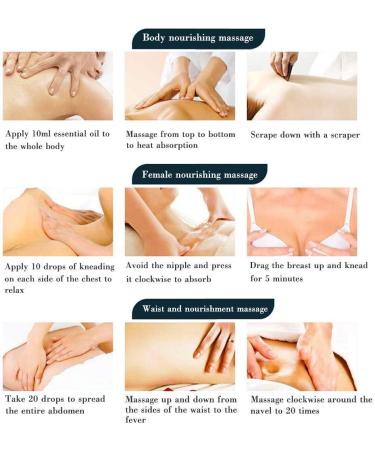 Ginger Oil Lymphatic Drainage Massage (5 Pack) - 100% Natural Plant Aroma Oil for Belly Drainage - Arnica & Grapeseed Massage Oil - Buy Online on GoSupps.com