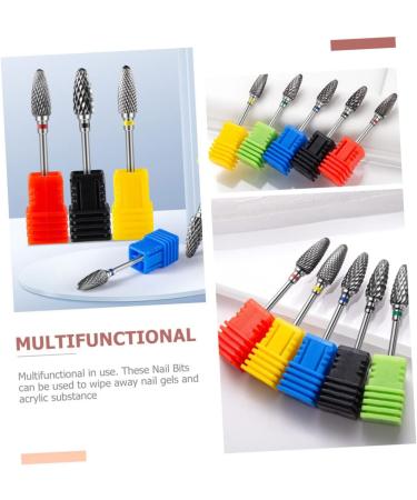 SOESFOUFU Nail Bit Nail Polisher Nail Grinding Drill Bit Metal Drill Bit Manicure Nail Art Supplies Nail Tools Nail Art Tools Professional Nail Drill Nail Polish Heads Polishing Bit Manual 7x1.3cm As Shown 1 - Buy Online on GoSupps.com