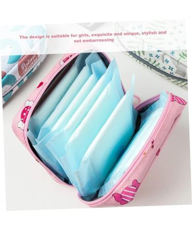Healeved 4pcs Napkin Storage Makeup Bag Set for Women - Organizer Handbag Menstruation Period Pouch - Buy Online on GoSupps.com