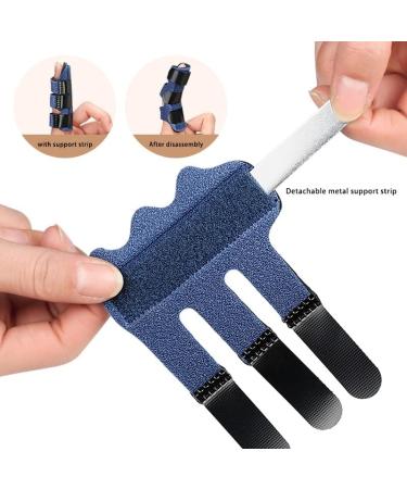 Offtrte Finger Splint 6 PCS 2023 Upgraded 3 Straps Trigger Finger Brace Support for Arthritis Broken Finger Protection Pain Relief Straighten (Multicolor(6 Pcs)) - Buy Online on GoSupps.com