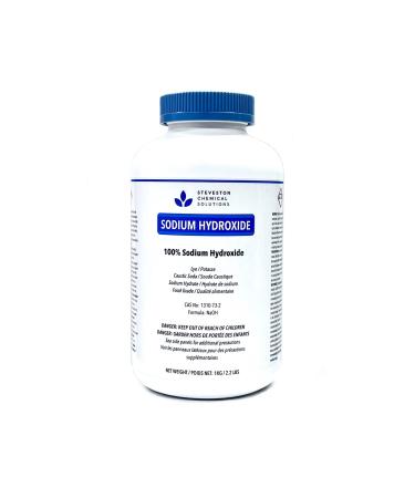 Sodium Hydroxide (Lye/Caustic Soda) - Food Grade/Kosher - 1 kg / 2.2 lbs