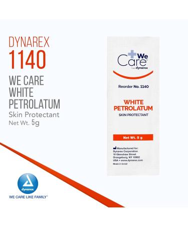 Dynarex White Petrolatum Ointment 144x5g - Skin Irritation & Diaper Rash Relief - Buy Online on GoSupps.com