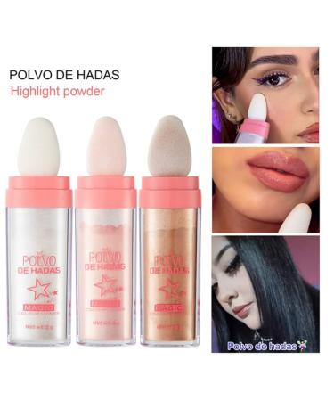 Hocossy Highlighter Powder Stick - 3 Colors Glitter Shimmer for Face Eyes Lips & Body | Sparkle & Glow Cosmetics - Buy Online on GoSupps.com