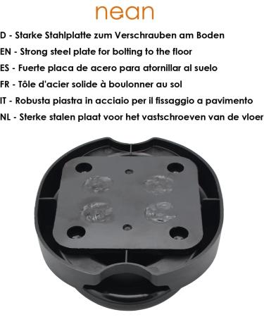Nean Ground Anchor - Wall & Floor Fixing Anchor for Bicycle Security - Durable 14mm Alloyed Steel Bracket - Buy Online on GoSupps.com