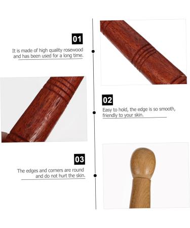 Healeved 2-Set Wooden Acupuncture Rods & Gua Sha Massage Board - Hand Foot Reflexology & Trigger Point Relief - Buy Online on GoSupps.com