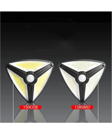 Courtyard Light Waterproof Triangle Solar Energy Light 3 Modes Outdoor Motion Sensor Led Street Terrace Courtyard Playground Lamp (Color : 150cob) (138smd) - Buy Online on GoSupps.com