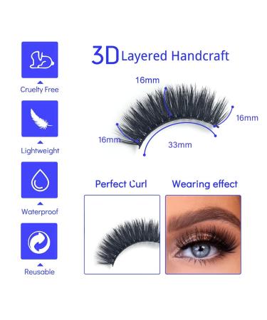 Russian Strip Lashes 10 Pairs - Natural Matte False Eyelashes 004 - Manga Style - Buy Online on GoSupps.com