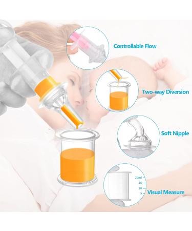 Amdzglb Baby Medicine Dispenser | 3-in-1 Infant Medicine Donor with Pacifier Head | Toddler Newborn Feeding for Drugs Water Milk & Vitamins - Buy Online on GoSupps.com