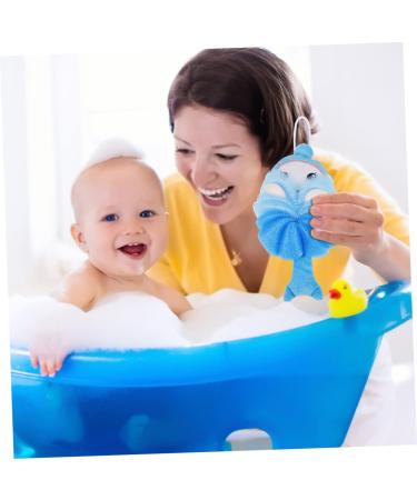 Housoutil 4 Pcs Children's Bath Ball - Soft Animal Mesh Sponge Pouf for Newborns | Portable Bath Supplies - Buy Online on GoSupps.com