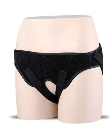Nylon Hernia Belt for Adults & Children - Adjustable Pressure Relief Support for Small Intestine Hernia (M Black - Buy Online on GoSupps.com
