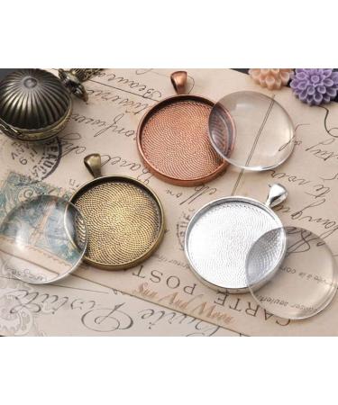 EFIVS ARTS 20PCS 1.57 Inch Clear Glass Cabochons - DIY Crafts & Photo Pendant Making Supplies - Buy Online on GoSupps.com