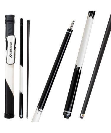 CUEDESG Carbon Fiber Pool Cue Stick 10.5mm/11.8mm/12.5mm,Low Deflection Pool Stick,Professional Cue Stick with Case(3/8-8 Teeth) Black-10.5mm - Buy Online on GoSupps.com